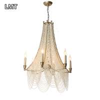 In china can produce American Country Decorative pendant Light Hotel Lobby Duplex vintage crystal lighting chandelier