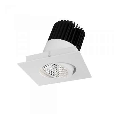 anti glare square 2700k aluminum recessed led lighting ceiling led cob 30w downlight recessed